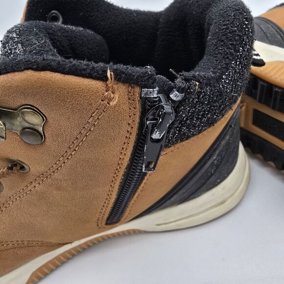 Nautica Logone Shoes Youth Sz 5 Brown White Lace Up High Top Sneakers - Picture 10 of 11